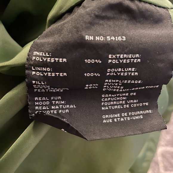 Andrew Marc Green down filled hooded Puffer Jacket - Picture 6 of 13